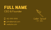 Golden Trumpet Monoline  Business Card Image Preview
