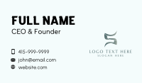 Generic Gray Letter S  Business Card