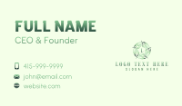 Environmental Garden Leaves Business Card Design