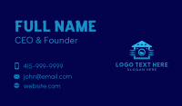 Blue Laundry Shop  Business Card Design