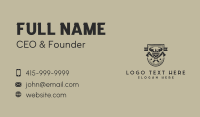 Viking Skull Axe Business Card