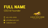 Golden Eyelash Extensions Business Card