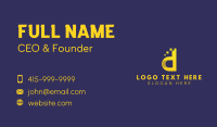 Developer Pixel Monogram Business Card