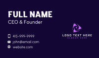 Cyber AI Triangle Business Card