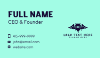 Dripping Vinyl Wings Business Card