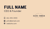 Glamorous Agency Wordmark Business Card Image Preview