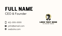 Gentleman Hairstyle Grooming Business Card