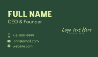 Wellness Beauty Wordmark Business Card Design