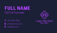 Diamond Purple Spider Business Card