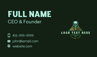 Skull Snake Pyramid Business Card