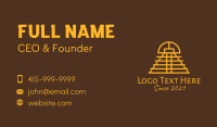 Ethnic Mayan Temple Business Card Design