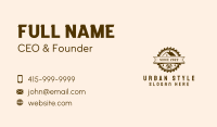 Brown House Carpentry Business Card Design