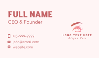 Beauty Woman Eye Perm Business Card