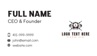 Athletic Crossfit Weights Business Card