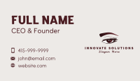 Feminine Eyelash Beauty Business Card