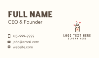 Milk Bottle Baby Care Business Card