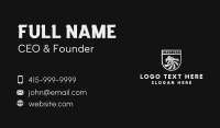 Silver Tiger Shield Business Card