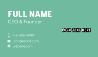 Simple Modern Brand Business Card