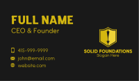 Shield Exclamation Star Business Card