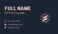 Floral Hands Star Business Card Design