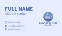 Swimming Blue Whale Business Card