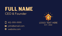 Smart Idea Bulb House  Business Card