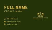 Royalty Crown Shield Lion Business Card