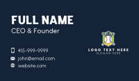 Baseball Varsity Team Crest Business Card Design