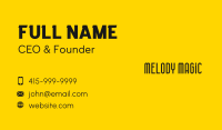 Simple Modern Wordmark Business Card Design