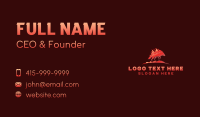 Burning Fire Jackal Business Card