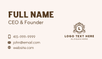Imperial Crown Letter Business Card
