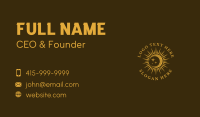 Astral Gold Moon Business Card