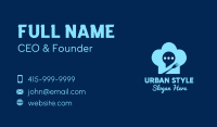 Chat Bubble Toque Business Card