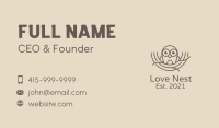 Cute Owl Nest  Business Card Image Preview