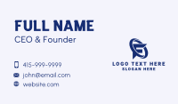 Trading Agency Letter F Business Card