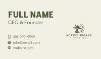 Natural Leaf Mushroom Business Card