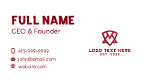 Red Triangle Business Card example 2