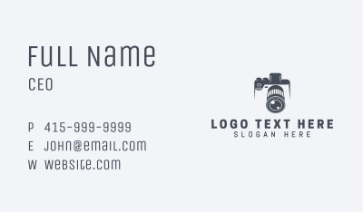 Digital Camera Photography Business Card Image Preview