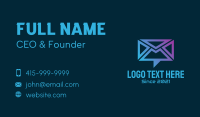 Chat Mail Envelope Business Card Design