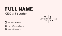 Generic Clean Lettermark Business Card Image Preview