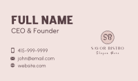 Oriental Spa Lettermark Business Card