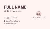 Oriental Spa Lettermark Business Card