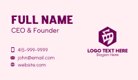 Hand Bag Hexagon Business Card