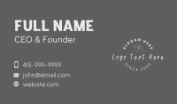 Handwritten Flower Wordmark Business Card