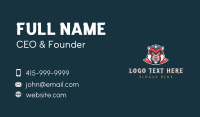 Super Hero Game Warrior Business Card