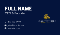 Wild Afro Lion Business Card