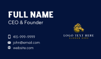 Wild Afro Lion Business Card Design