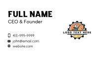 Construction Quarry Digger Business Card