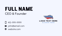 Patriotic American Eagle Business Card Design