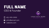 Diamond Gem Letter C Business Card